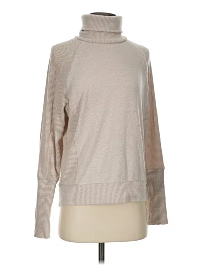 Pre-owned Evereve Turtleneck Sweater In Tan
