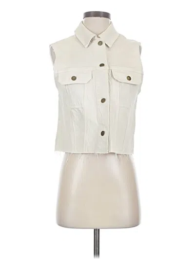 Pre-owned Evereve Vest In Ivory