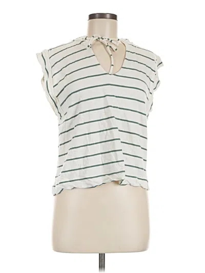 Pre-owned Evereve Vest In Ivory