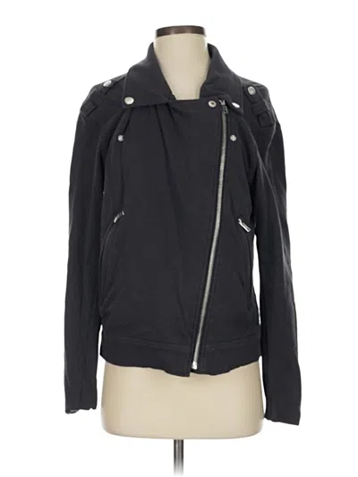 Pre-owned Evereve Zip Up Hoodie In Black