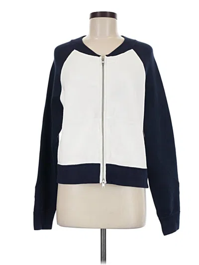 Pre-owned Evereve Zip Up Hoodie In Blue