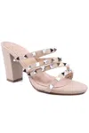 EVERGLADES CARLA 2 STRAPPY HEELS IN NUDE