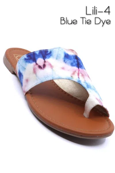 Everglades Women's Lili 4 Sandals In Blue Tye Dye In Multi