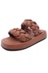 Everglades Women's Pool 1 Double Braided Strap Sandals In Tan In Multi