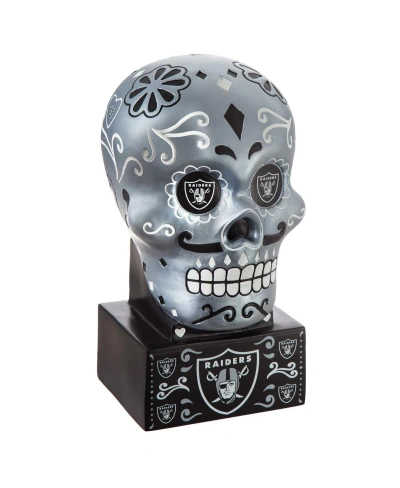 Evergreen Enterprises Las Vegas Raiders Team Color Sugar Skull Statue In Multi