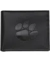 Evergreen Enterprises Men's Black Clemson Tigers Hybrid Bi-fold Wallet In Black