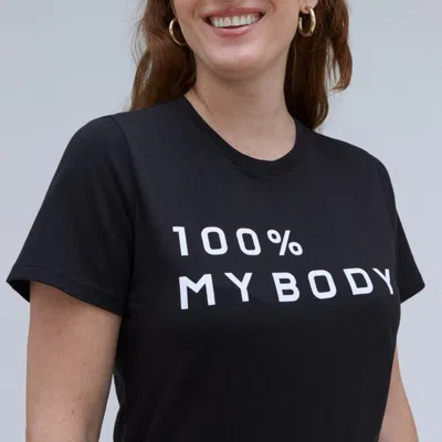 Everlane 100% My Body Box-cut Tshirt In Black