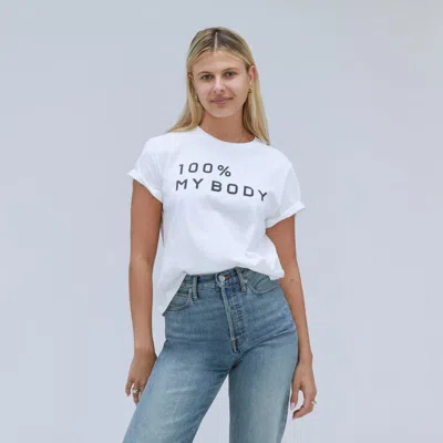 Everlane 100% My Body Crew Neck Tshirt In White