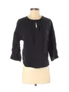 Everlane 3/4 Sleeve Blouse In Black