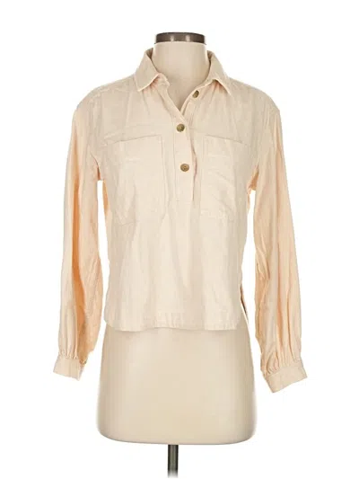 Pre-owned Everlane 3/4 Sleeve Blouse In Ivory
