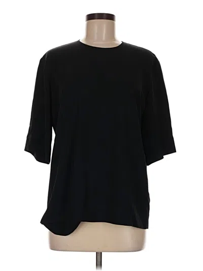 Pre-owned Everlane 3/4 Sleeve Top Black Crew Neck Tops