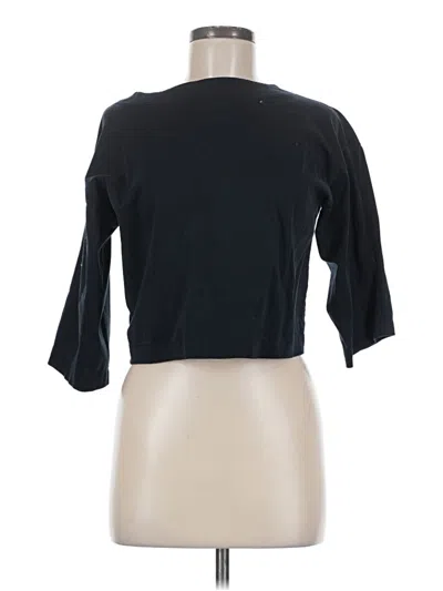 Pre-owned Everlane 3/4 Sleeve T-shirt In Black