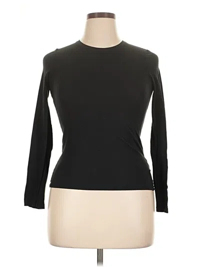 Pre-owned Everlane 3/4 Sleeve T-shirt In Black