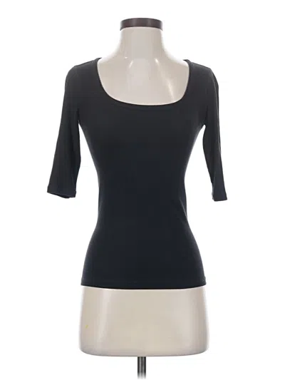 Pre-owned Everlane 3/4 Sleeve T-shirt In Black