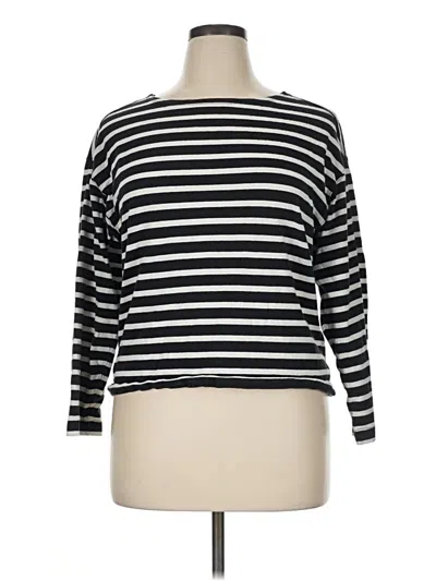 Pre-owned Everlane 3/4 Sleeve T-shirt In Black