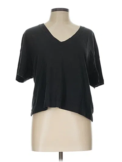 Pre-owned Everlane 3/4 Sleeve T-shirt In Black