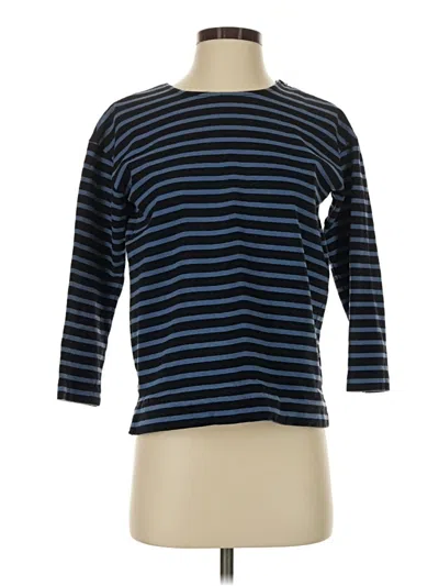 Pre-owned Everlane 3/4 Sleeve T-shirt In Blue