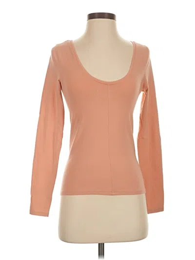 Pre-owned Everlane 3/4 Sleeve T-shirt In Brown