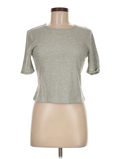 Pre-owned Everlane 3/4 Sleeve T-shirt In Gray