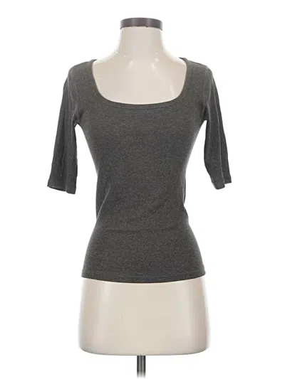 Pre-owned Everlane 3/4 Sleeve T-shirt In Gray