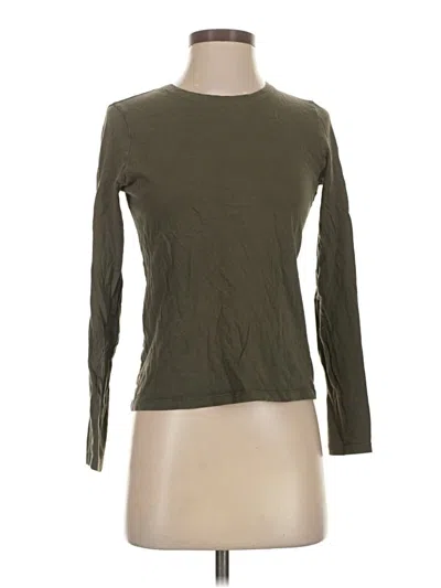 Pre-owned Everlane 3/4 Sleeve T-shirt In Green