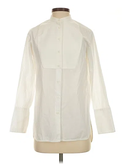 Pre-owned Everlane 3/4 Sleeve T-shirt In Ivory