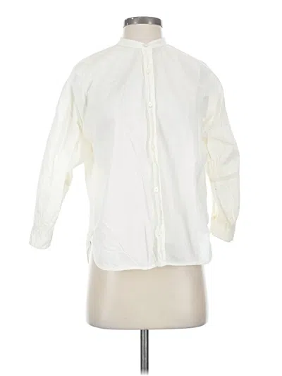 Pre-owned Everlane 3/4 Sleeve T-shirt In White