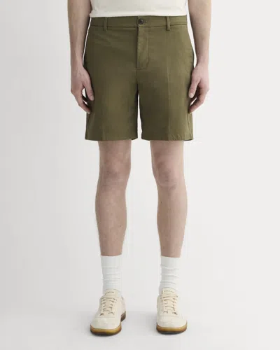 Everlane 7" Transit Chino Pant Short In Olive In Green