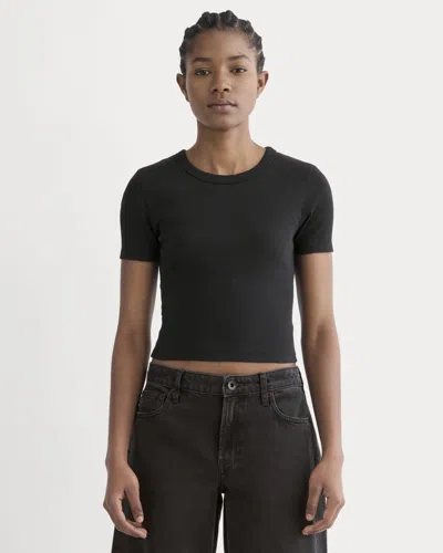Everlane '90s Rib Tshirt In Black