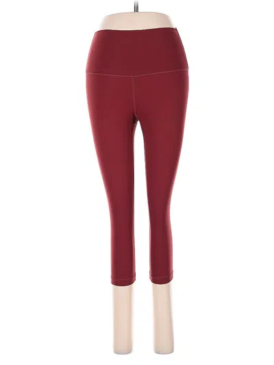 Pre-owned Everlane Active Pants In Burgundy