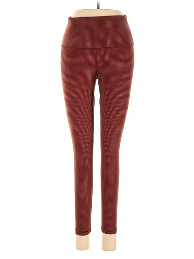 Pre-owned Everlane Active Pants In Burgundy