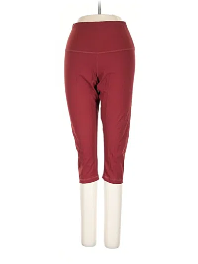 Pre-owned Everlane Active Pants In Burgundy