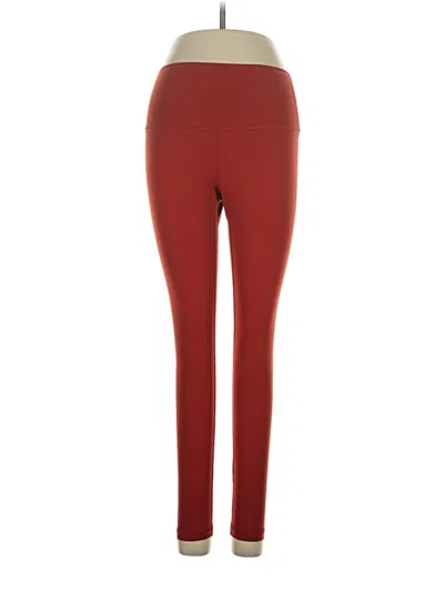 Pre-owned Everlane Active Pants In Burgundy