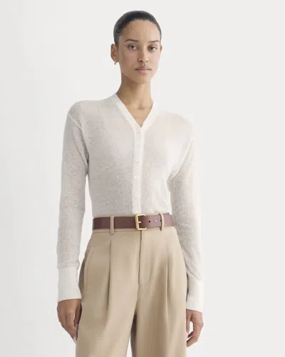 Everlane Air Alpaca ™ High V Cardigan In Birch In Gray