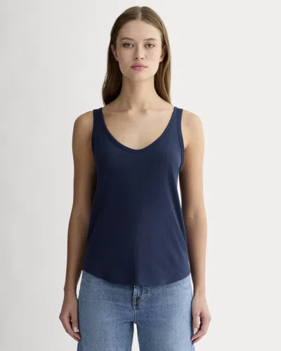 Everlane Air Cami Top In Navy In Blue