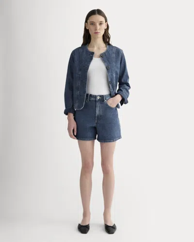 Everlane A-line Denim Short In Ocean In Blue