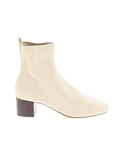 Pre-owned Everlane Ankle Boots In Ivory