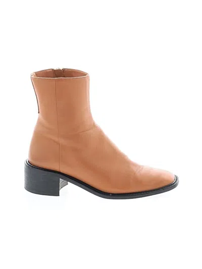 Pre-owned Everlane Ankle Boots In Tan