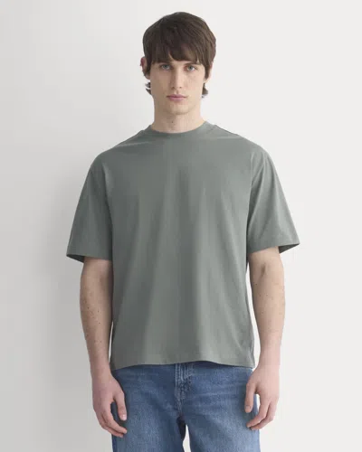 Everlane Archive Relaxed-fit Cotton Crew Tshirt In Agave Green