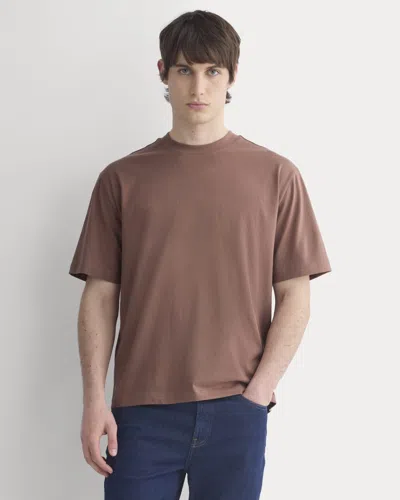 Everlane Archive Relaxed-fit Cotton Crew Tshirt In Mocha In Brown
