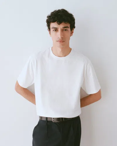 Everlane Archive Relaxed-fit Cotton Crew Tshirt In White
