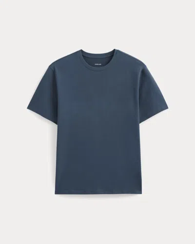 Everlane Archive Standard-fit Cotton Crew Tshirt In Midnight Navy In Blue