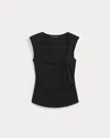Everlane Asymmetrical Top In Black