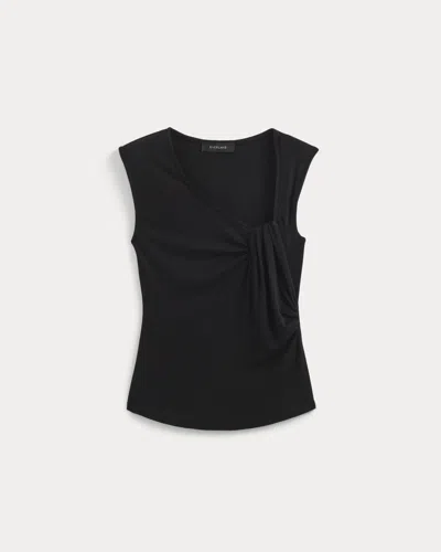 Everlane Asymmetrical Top In Black