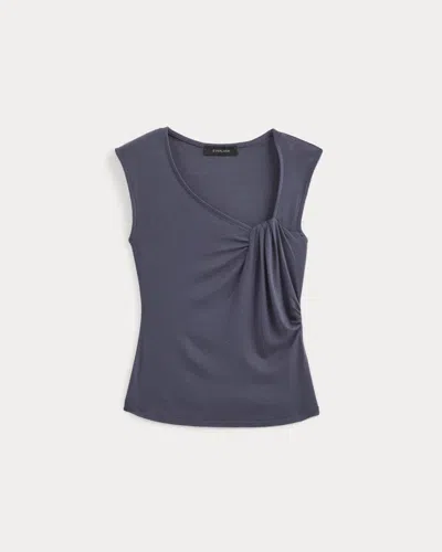 Everlane Asymmetrical Top In Gray