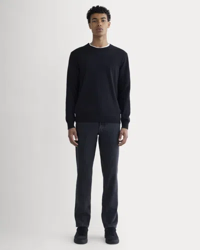 Everlane Athletic 4-way Stretch Organic Jean In Washed Black In Blue