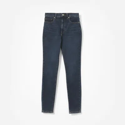Everlane Authentic Stretch High-rise Skinny Jean | 28.5" Inseam In Dark Blue Wash