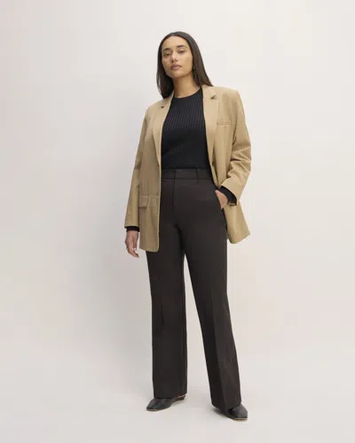 Everlane Bi-stretch Flare Pant In Black