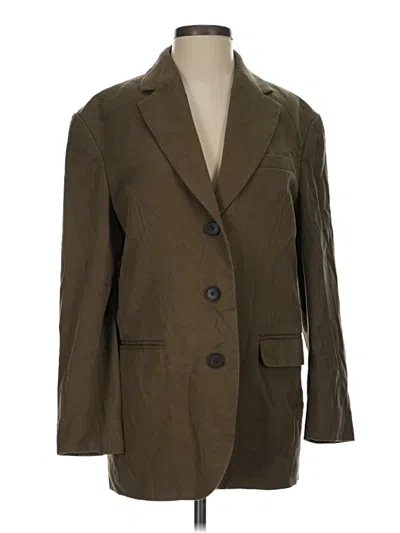 Pre-owned Everlane Blazer Jacket In Green