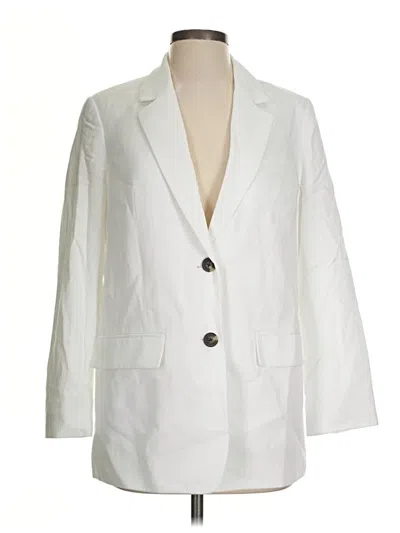 Pre-owned Everlane Blazer Jacket In White